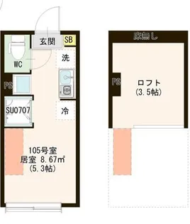 AVENIR 上石神井【1階】の間取り