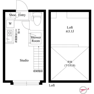 ハーモニーテラス高井戸西【2階】の間取り