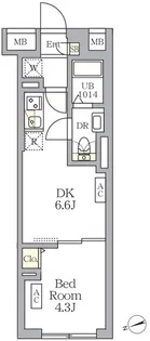 SOLASIA RESIDENCE荻窪【4階】の間取り