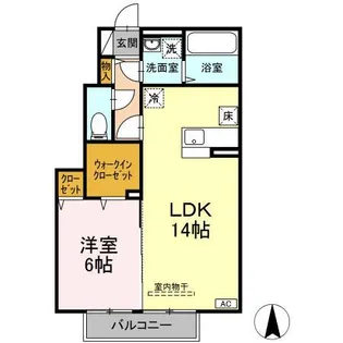 サンフォレスト【1階】の間取り