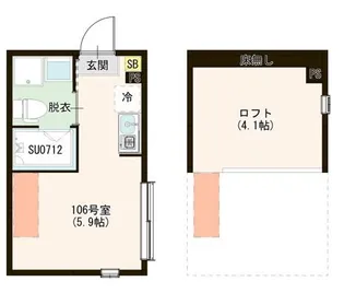ハーモニーテラス上石神井Ⅴ【2階】の間取り
