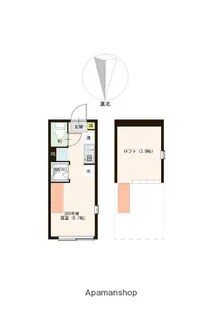 東京都中野区若宮2丁目【アパート】の間取り