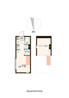 東京都中野区若宮2丁目【アパート】の間取り