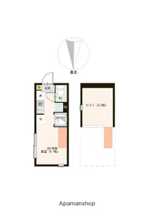 東京都中野区若宮2丁目【アパート】の間取り