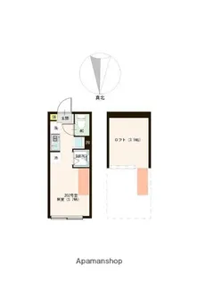 東京都中野区若宮2丁目【アパート】の間取り