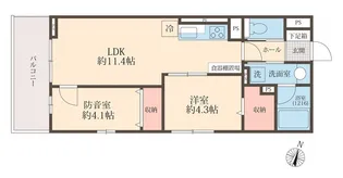 LIBERTE井草【1階】の間取り