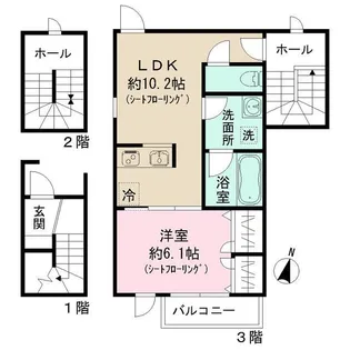 FELICE【3階】の間取り