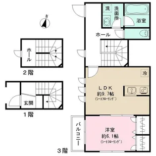 FELICE【3階】の間取り