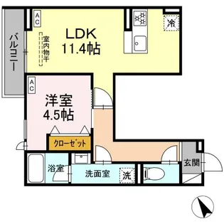 セレスティア桜上水【2階】の間取り