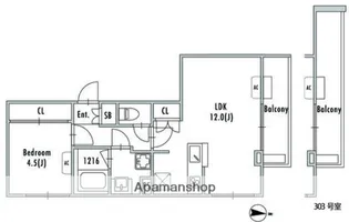 GRAN PASEO 阿佐ヶ谷Ⅱ【3階】の間取り