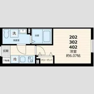 GATE RESIDENCE MITAKA【3階】の間取り