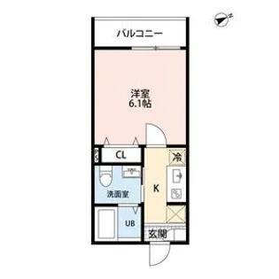 Hale Moana 一橋学園【1階】の間取り