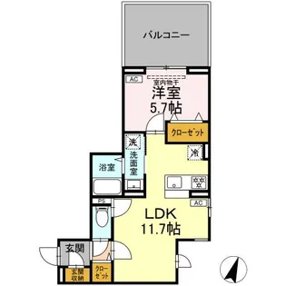セレスティア鷺宮II【3階】の間取り