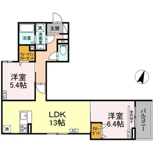 セレスティア鷺宮II【3階】の間取り
