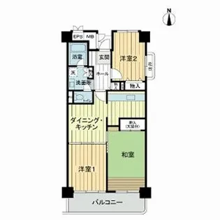 光ヶ丘パークタウン大通り北【11階】の間取り