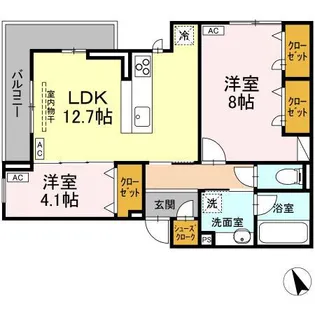 CASA DE MANA 吉祥寺 1【2階】の間取り