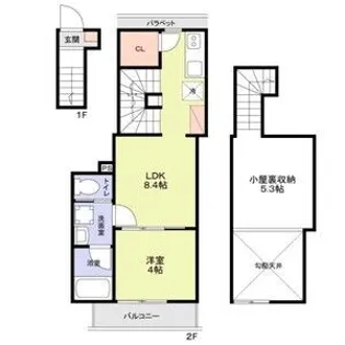 WoodCrest国立Residence【2階】の間取り
