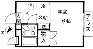 東京都杉並区高井戸東2丁目【アパート】の間取り