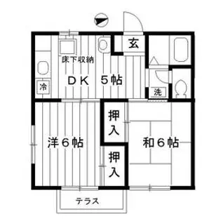 東京都杉並区阿佐谷北6丁目【アパート】の間取り