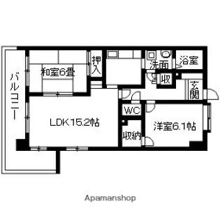 エストメルベーユ【1階】の間取り