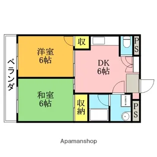 グロウマンション【1階】の間取り