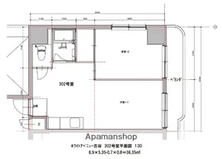 ホワイトアベニュー古谷【3階】の間取り
