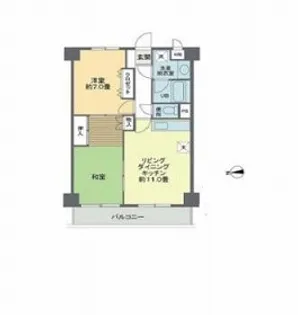 ヒル・イーストSS【6階】の間取り