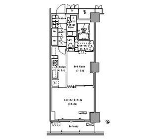 パークアクシス豊洲【3階】の間取り