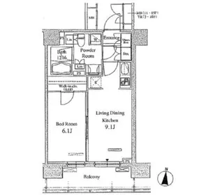 パークアクシス東陽町【5階】の間取り