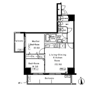 パークアクシス元浅草ステージ【9階】の間取り