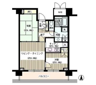 イーストコモンズ清澄白河パークフラッツ【5階】の間取り