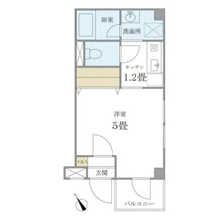 キバサンフラット【3階】の間取り
