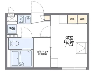 レオパレスソレイユⅡ【2階】の間取り