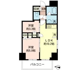 MFPRコート木場公園【10階】の間取り