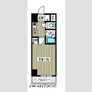 プライムアーバン住吉【4階】の間取り