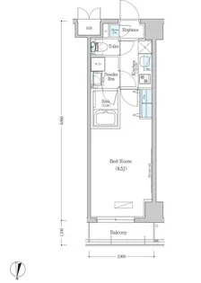 アーバネックス清澄白河Ⅱ EAST棟【2階】の間取り
