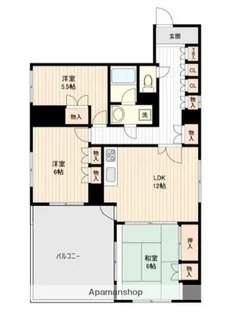 東京都文京区千駄木2丁目【マンション】の間取り