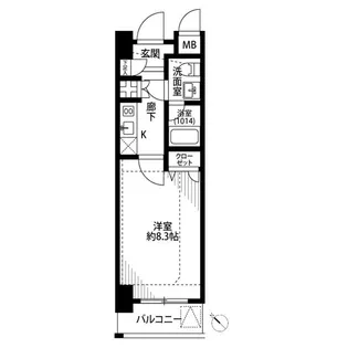 プレール・ドゥーク東京EASTⅢ【9階】の間取り