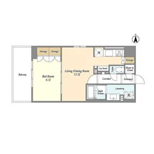 コンフォリア浅草松が谷【9階】の間取り