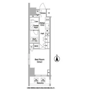コンフォリア門前仲町【8階】の間取り