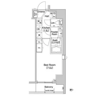 コンフォリア錦糸町【6階】の間取り