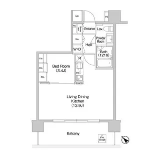 コンフォリア南砂町【20階】の間取り