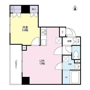 スカイタウン押上【4階】の間取り