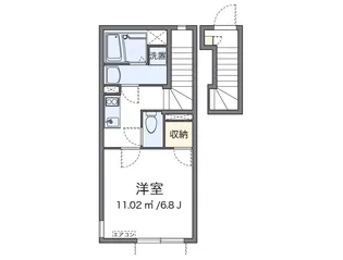 クレイノHANABI【2階】の間取り