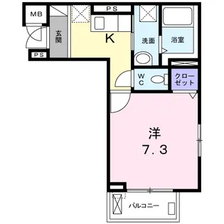 クレスト大島【3階】の間取り