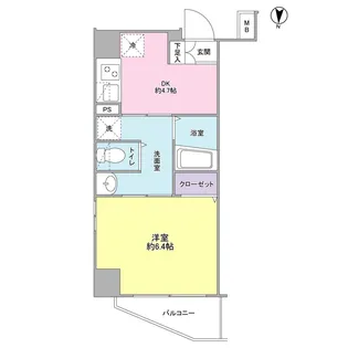 W723【5階】の間取り