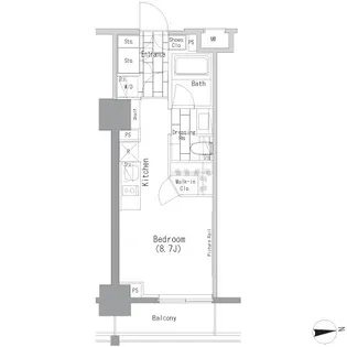 ザ・パークハビオ上野レジデンス【2階】の間取り