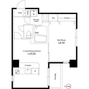 パティーナ本所吾妻橋【3階】の間取り