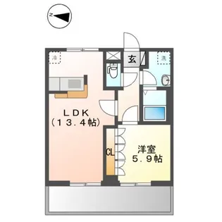 コンフォートレジデンス【1階】の間取り