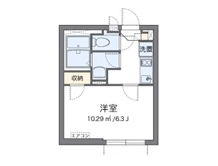クレイノネオ南篠崎町【102号室】の間取り
